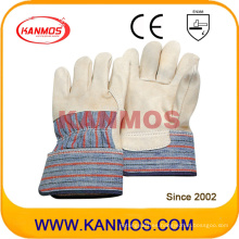 Cuero de grano de vaca guantes de trabajo de seguridad industrial (12005)